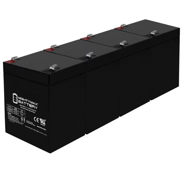 12V 5AH SLA Replacement Battery for Razor E150 Red 13111601 - 4PK, Mighty Max Battery, Mfr#: MAX3966799